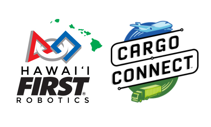 Hawaii FIRST Robotics and Cargo Connect Logo